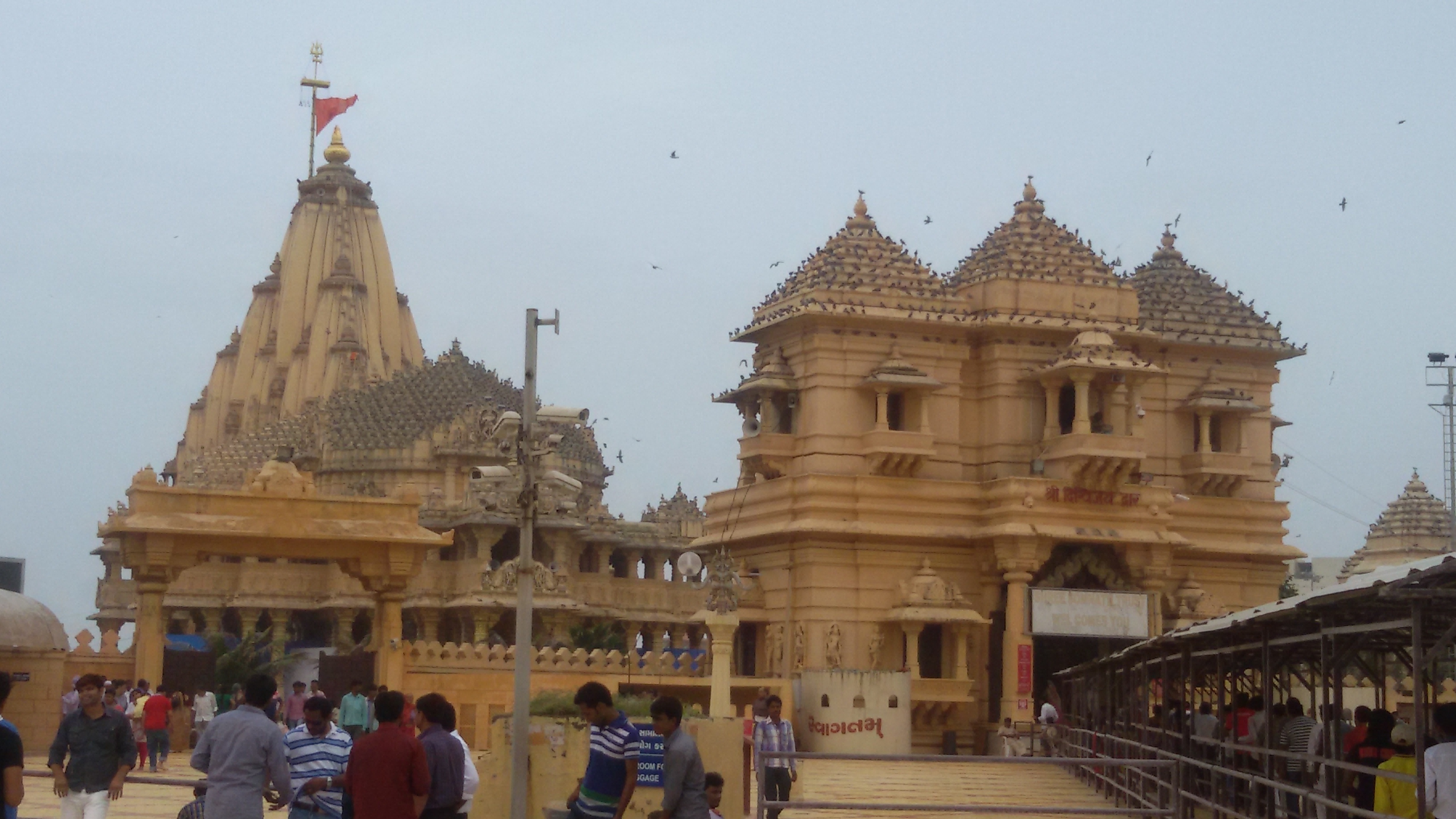 Somnath Temple on the western coast of Gujarat